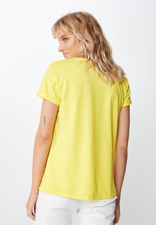Cotton On - Classic slogan tee - yellow