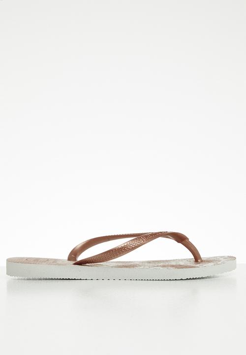 Havaianas - Slim animal flip flops - pink