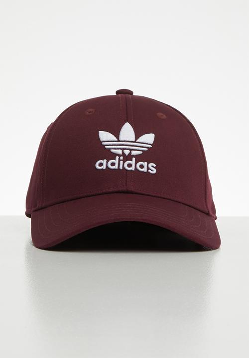 maroon adidas cap