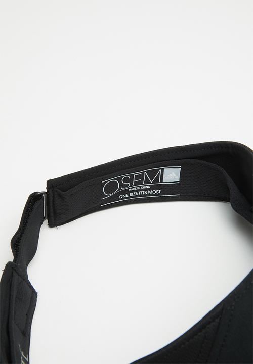 adidas Performance - Climalite® visor - black/black/white