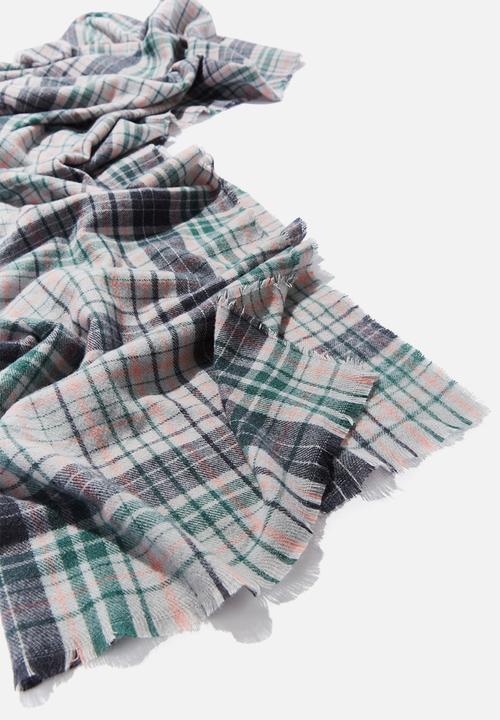 Cotton On - Lexi mid weight check scarf - multi