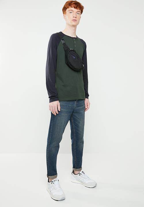 Brave Soul - Rasmus tee - green & navy