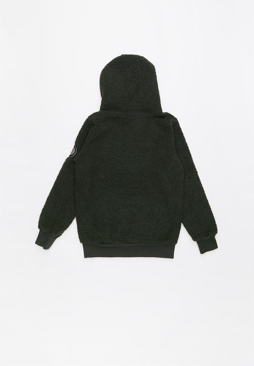 Brave Soul - Zip through hoodie - dark green