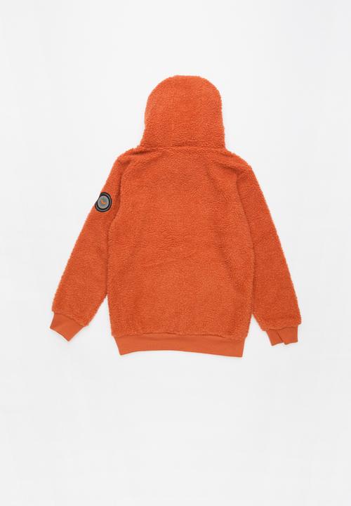 Brave Soul - Boys overhead hooded jumper kangaroo - orange