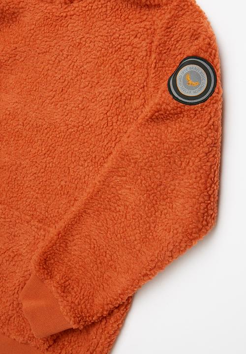 Brave Soul - Boys overhead hooded jumper kangaroo - orange