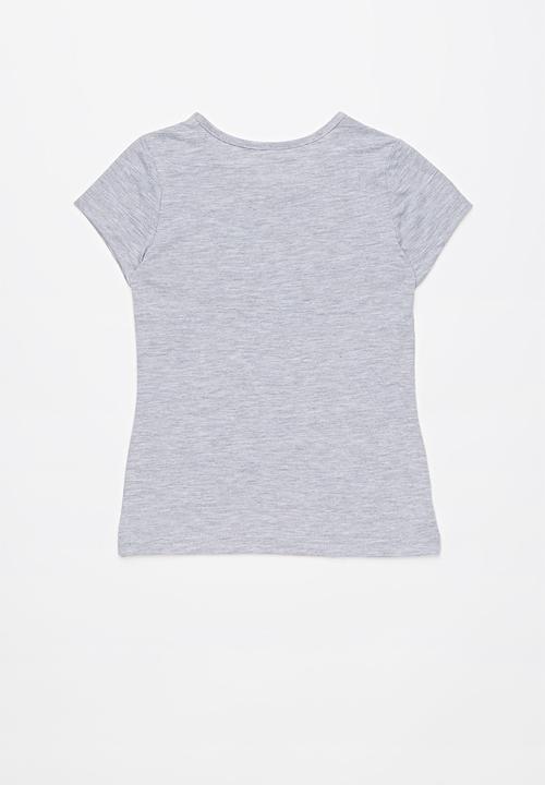 Roxy - Roses in the rain tee - grey