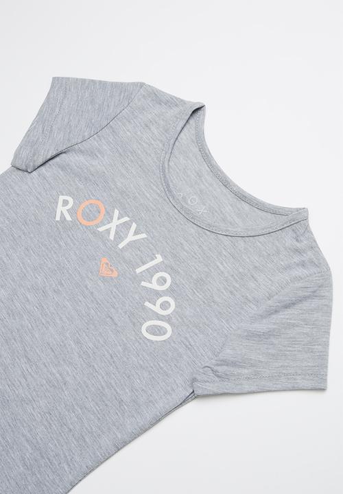 Roxy - Roses in the rain tee - grey