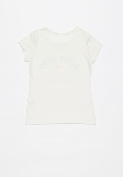 Roxy - Roses in the rain tee - white