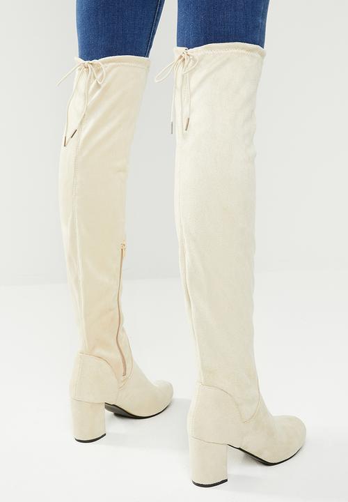 Footwork - Sandi over the knee boot - beige