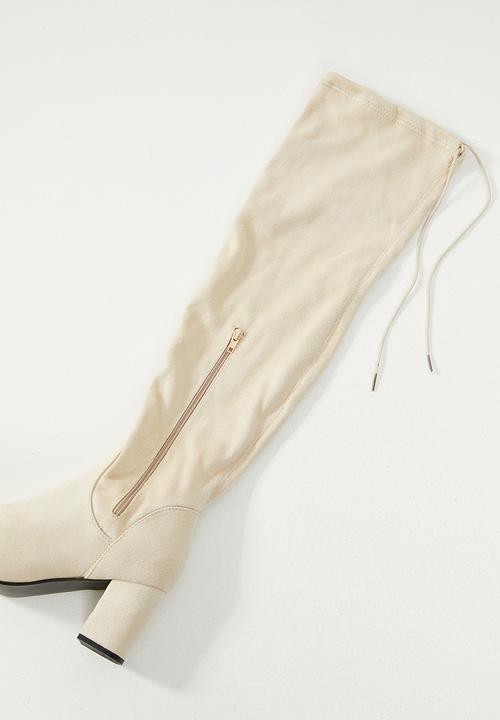 Footwork - Sandi over the knee boot - beige