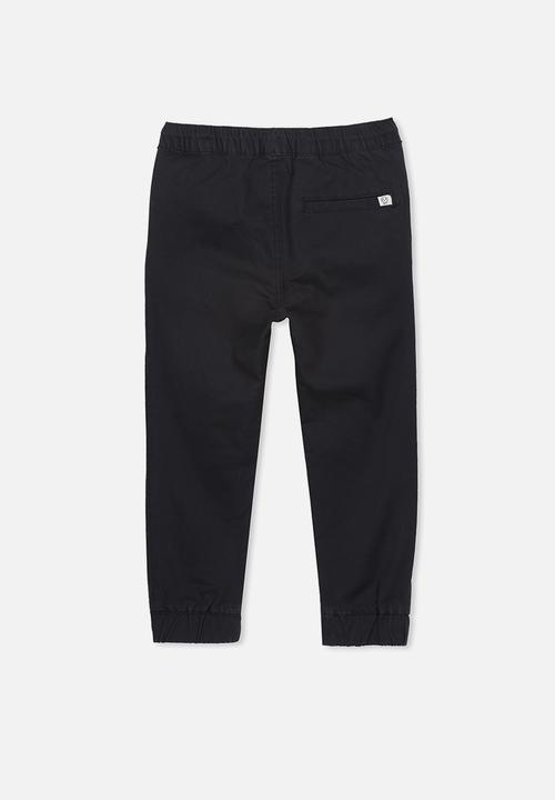 Cotton On - Logan cuffed pant - black
