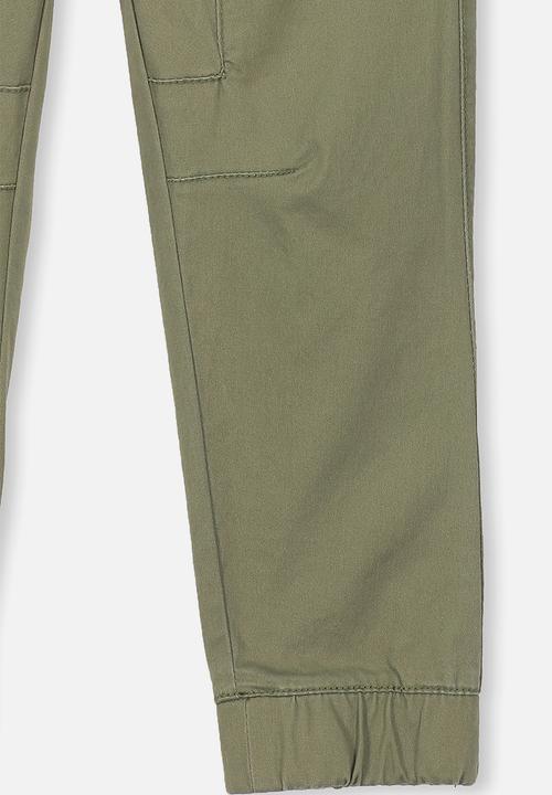 Cotton On - Logan cuffed pant - khaki