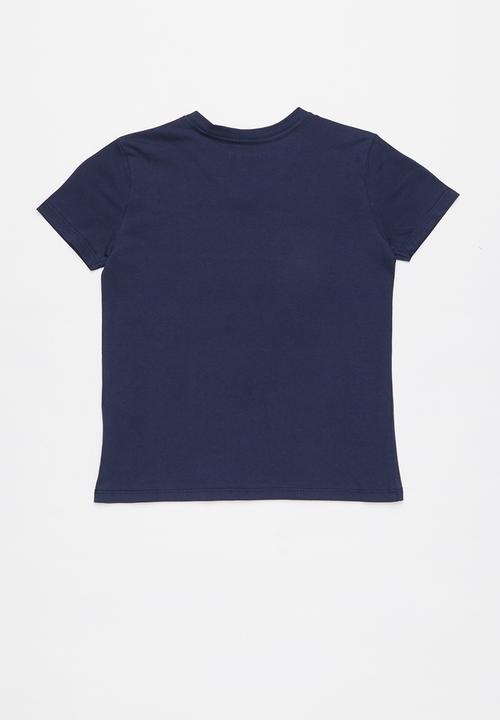 GUESS - Short sleeve retro tee - navy