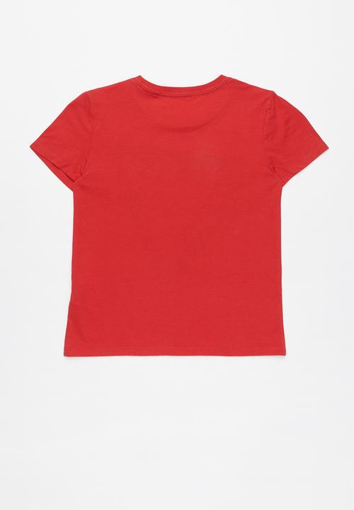 GUESS - Short sleeve guess platisol tee - red