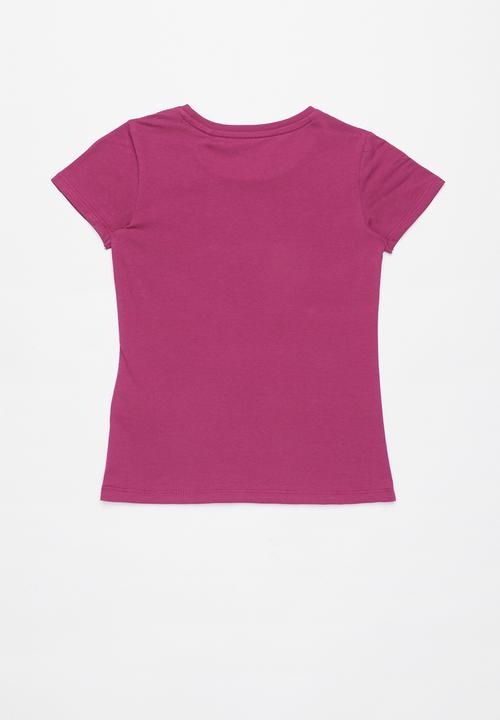 GUESS - Teens short sleeve guess heart arrows tee - purple