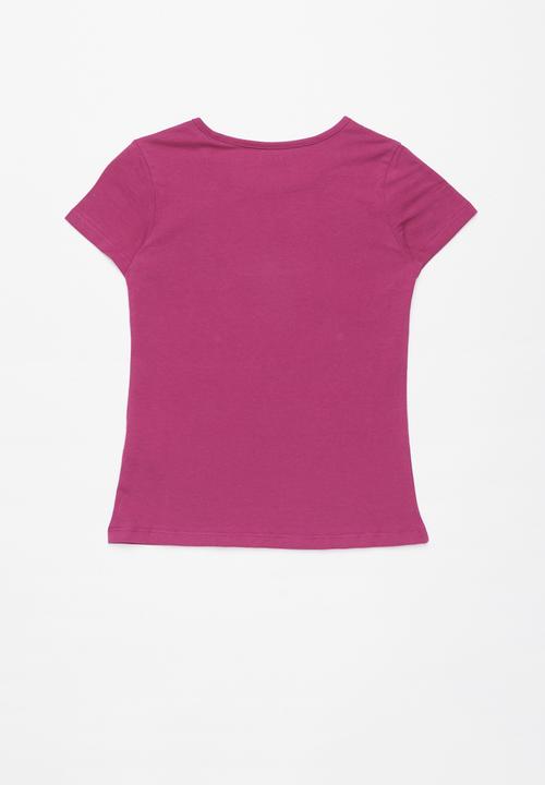 GUESS - Short sleeve guess girl tee - purple