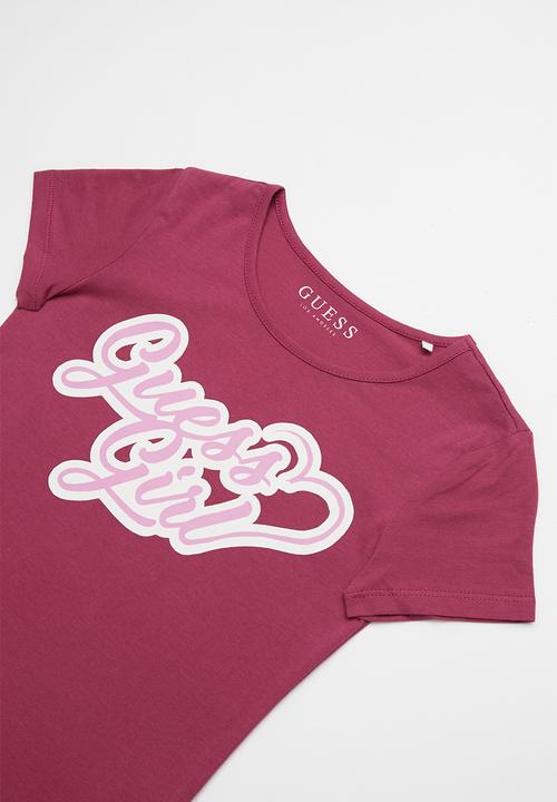 GUESS - Short sleeve guess girl tee - purple