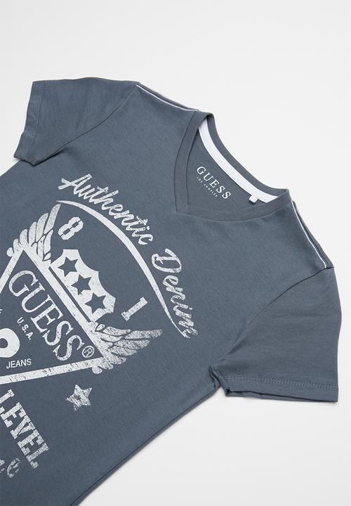 GUESS - Short sleeve guess high level tee - blue