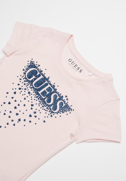 GUESS - Short sleeve star fall tri tee - pink