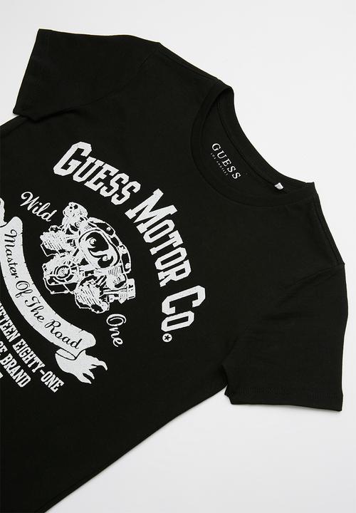 GUESS - Short sleeve guess motor tee - black