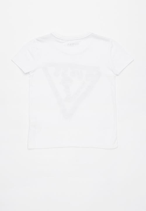 GUESS - Short sleeve guess platisol tee - white