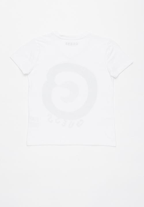 GUESS - Short sleeve retro tee - white