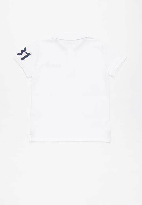 GUESS - Short sleeve guess basic polo - white