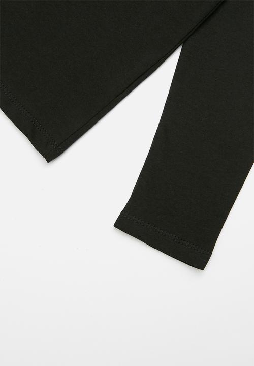 GUESS - Long sleeve tri originals tee - black