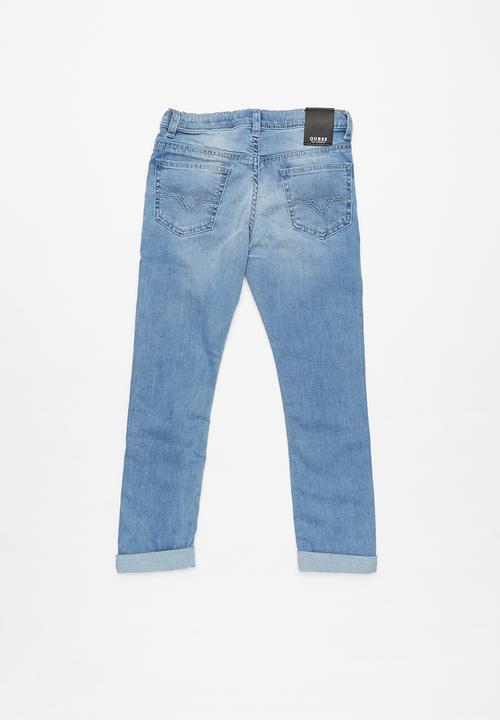 GUESS - Boys roll up skinny jeans - blue