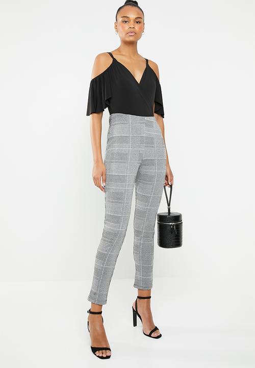 New Look - Draped wrap bodysuit - black