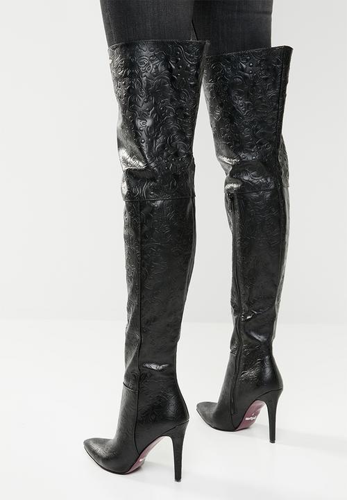 Plum - Molly boot - black