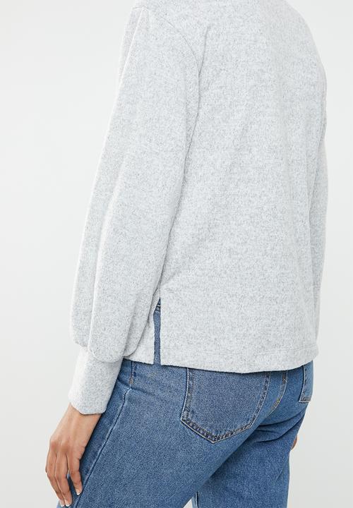 Superbalist - 2 Pack drop shoulder soft touch top - milk/grey