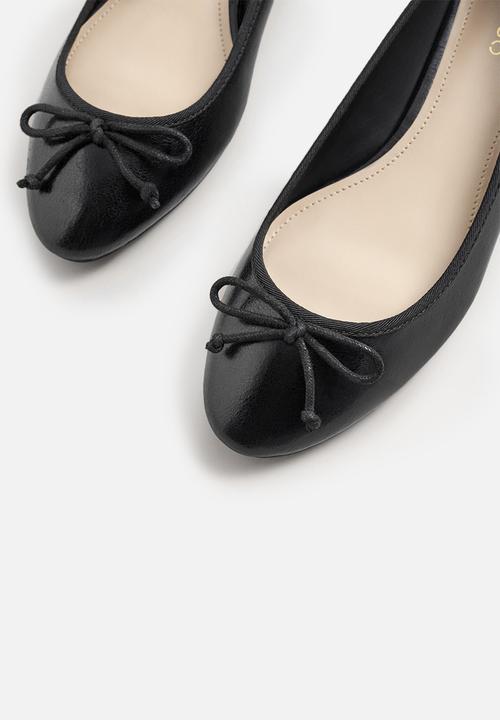 MANGO - Heeled ballerina - black