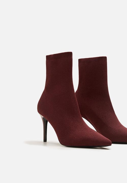 MANGO - Feli  boot - burgundy