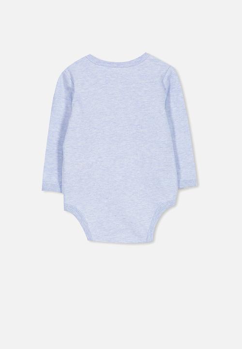 Cotton On - Mini long sleeve bubby - blue