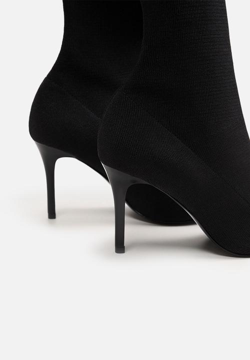 MANGO - High tip boot - black