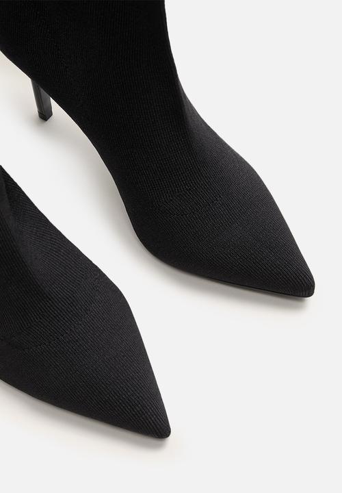 MANGO - High tip boot - black