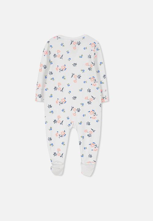 Cotton On - Mini zip through romper - white