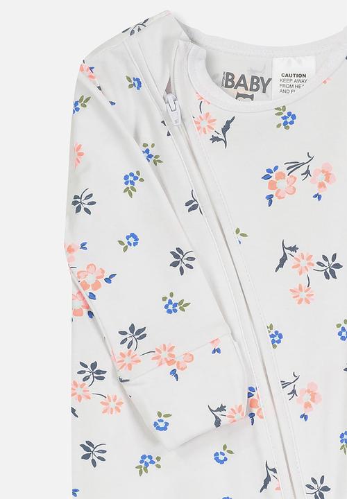 Cotton On - Mini zip through romper - white