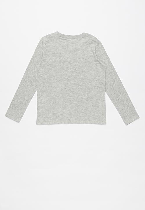 GUESS - Long guess? tee - grey