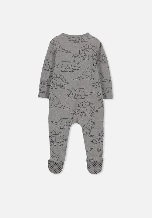 Cotton On - Mini zip through romper - charcoal
