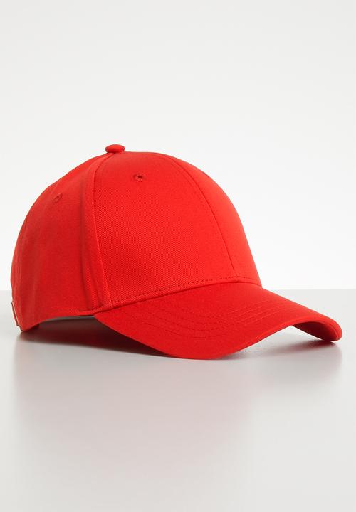 Jack & Jones - Basic logo baseball cap - red