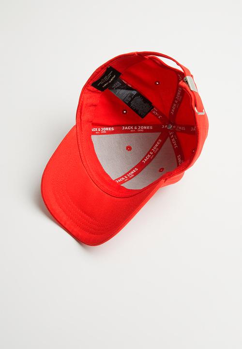 Jack & Jones - Basic logo baseball cap - red