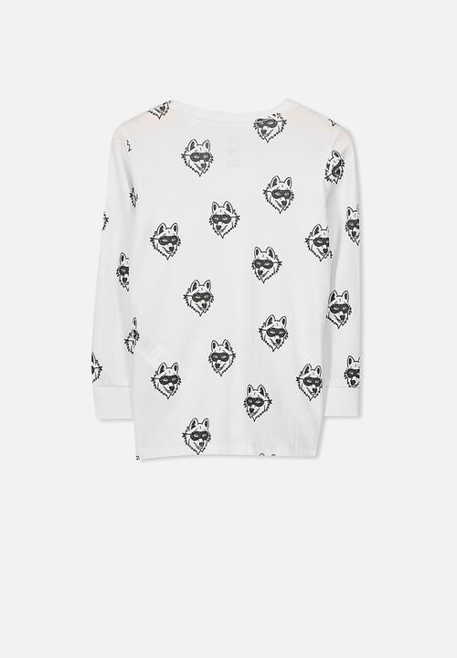 Cotton On - Tom long sleeve tee - white