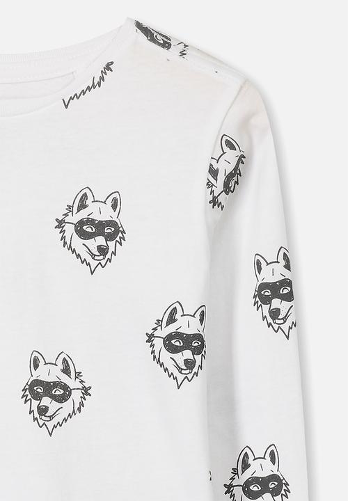 Cotton On - Tom long sleeve tee - white