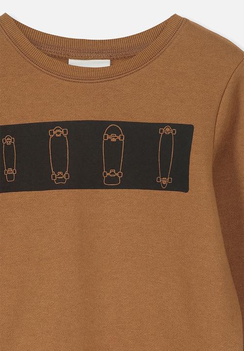Cotton On - Lachy crew jumper - brown