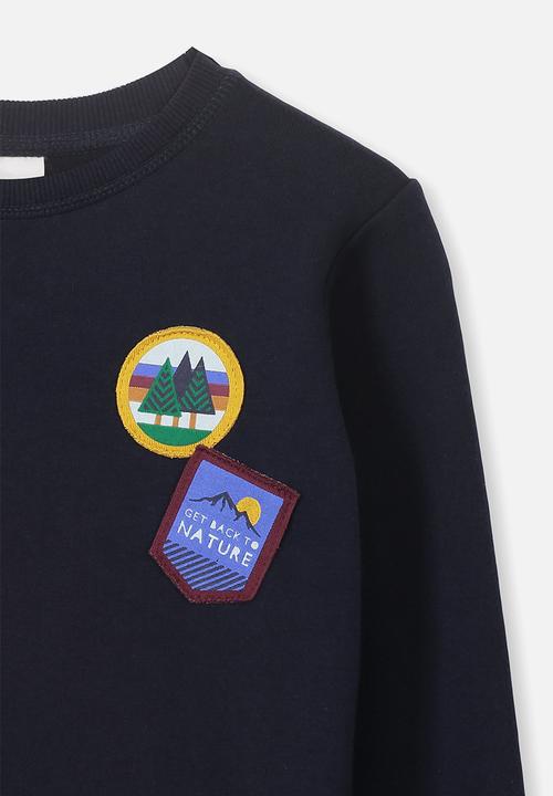 Cotton On - Lachy crew jumper - navy
