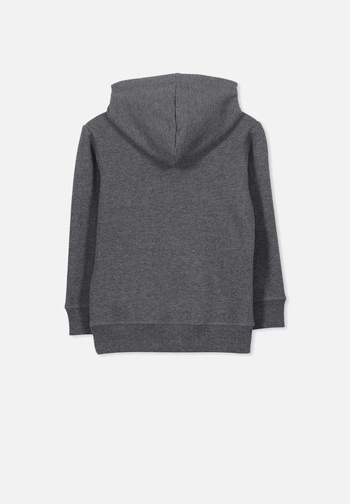 Cotton On - Liam wild hoodie - charcoal