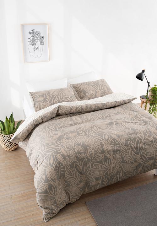 Mona Duvet Cover Set Taupe Linen House Bedding Superbalist Com