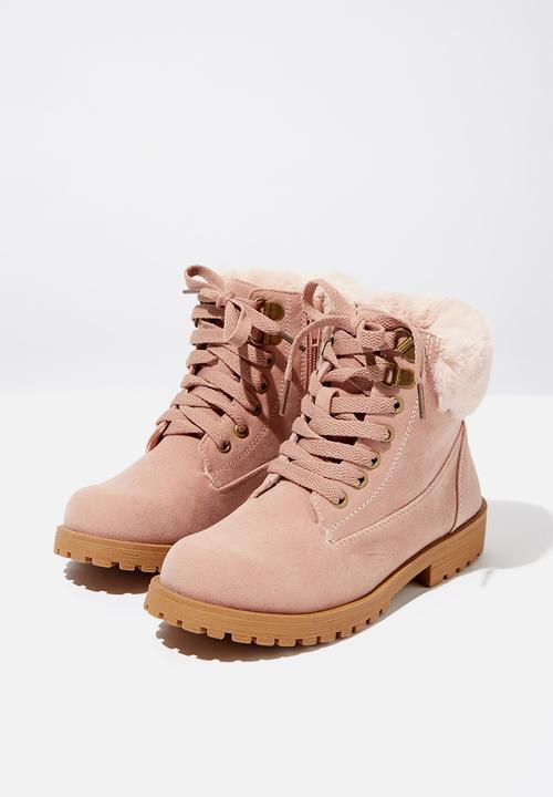 Cotton On - Trekker hiking boot - pink